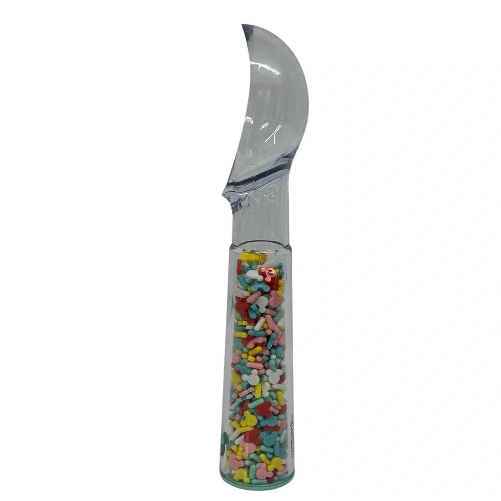 Disney Parks Acrylic Confetti Ice Cream Scoop Mickey Mouse Pastel Colors 7.25